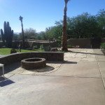 Backyard Fire Pit & Grass Area