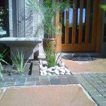 Front Entrance Pavers & Stone Close Up